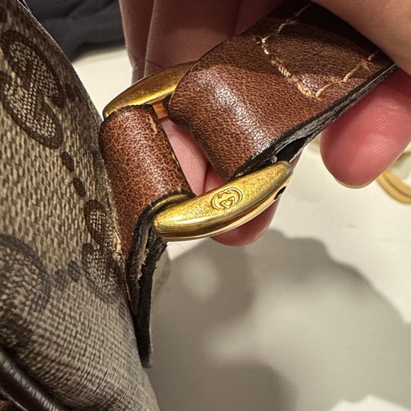 Authentic Gucci Beige and Brown Crossbody Bag with dust bag - Picture 9 of 17